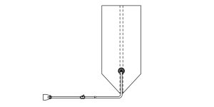 Aseptiliner with drain port